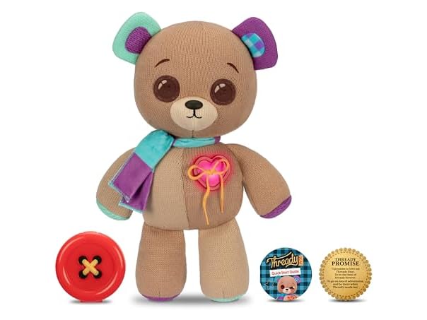 Interactive 14" Plush Thready Bear