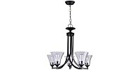 Canarm Chandelier, Clear Glass