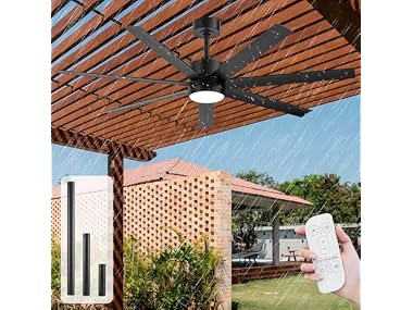 XCWIIE Waterproof Outdoor Ceiling Fan