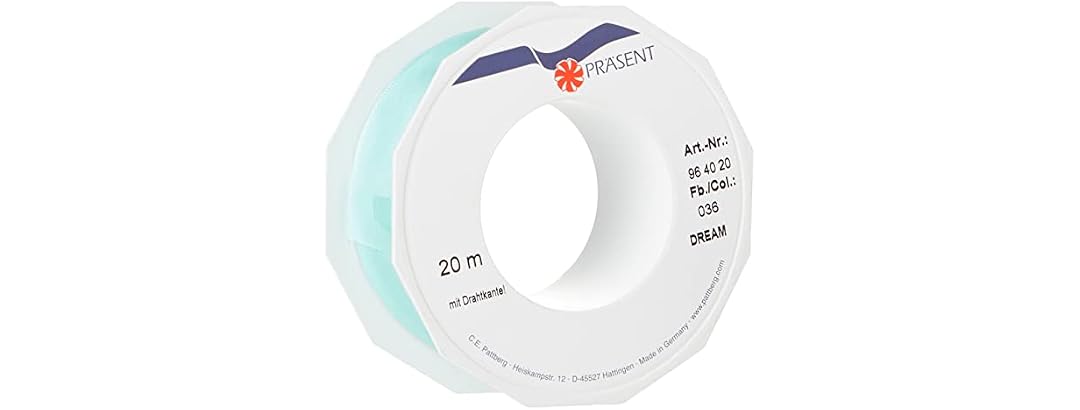 C.E. Pattberg DREAM Ribbon Sea Green 20m