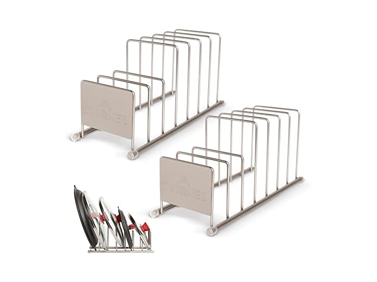 Cuisinel Lid and Dish Organizer Rack 2-Pack