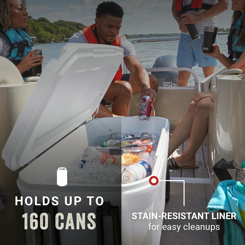 Classic Series 100-Quart Marine Wheeled Cooler