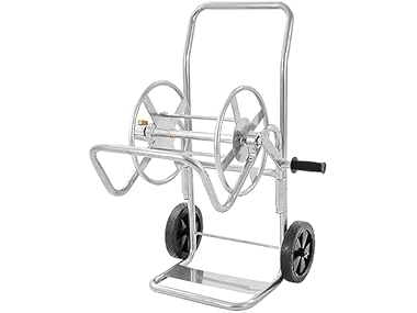 Hose Reel Cart, Hold Up to 200 ft of 5/8’’ Hose