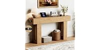 63" Long Console Table w/Outlets & USB Ports
