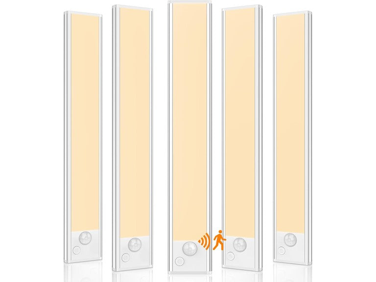 5Pk VerRon Under Cabinet Lighting Rechargeable LEDs, Warm White