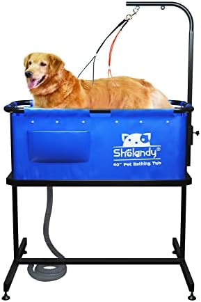 SHELANDY 40" Pet Bathtub | Dog Cat Grooming B