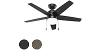 Hunter Fan 44" Matte Black Indoor Fan