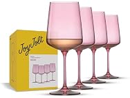 JoyJolt Sidney White Wine Glasses, Set of 4