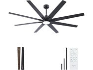72 Inch Large Ceiling Fans With Lights
