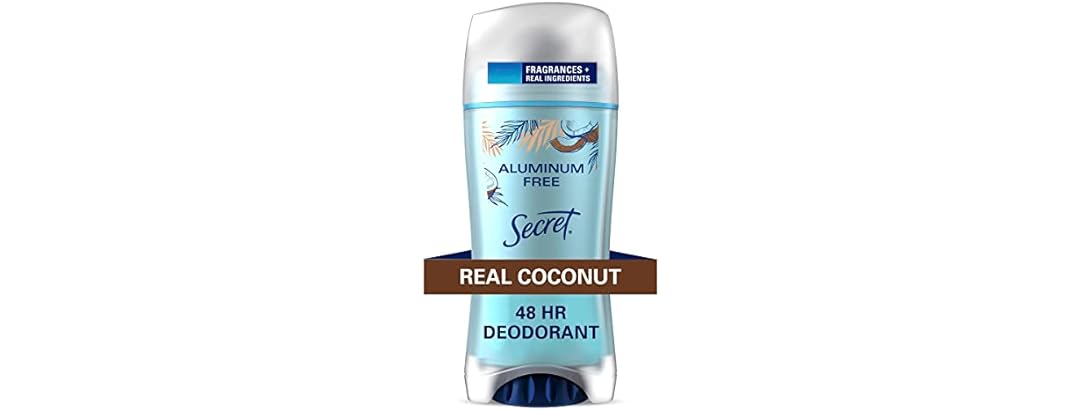 Secret Aluminum Free Deodorant for Women, Coconu