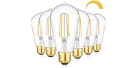 Kondras Dimmable LED Bulbs, 7W 850 Lumens, 6Pk
