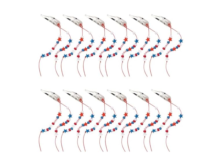 Fun Express Patriotic Hair Clip Kit 12Pk
