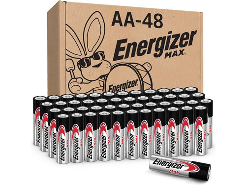 (48 Batteries) Energizer MAX AA Alkaline Batteries