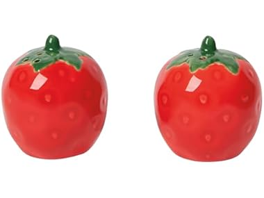 Jubilee Berry Sweet Salt and Pepper Stoneware Shakers