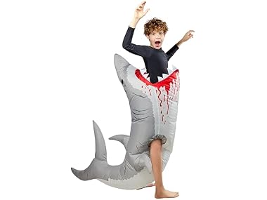 Rubies Shark Inflatable Costume for Kids, Unisex One Size