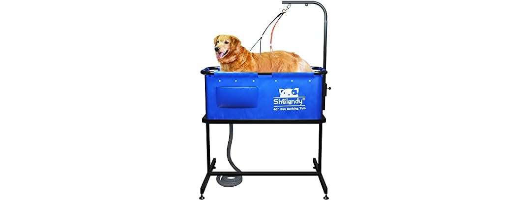 SHELANDY 40" Pet Bathtub | Dog Cat Grooming B