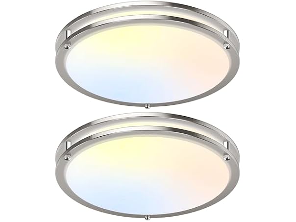 GoBright 18in LED Ceiling Lights 2-Pack