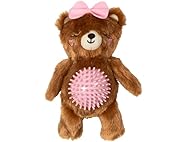 Fringe Studio Plush Squeaky Dog Toy with Spiky TPR Ball