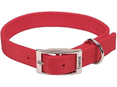 Coastal Pet - Double-Ply Dog Collar, Red, 1" x 24"