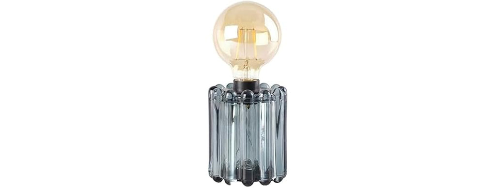 Elements Green Glass Bulb LED Lantern – Decorative Lighted Table lamp