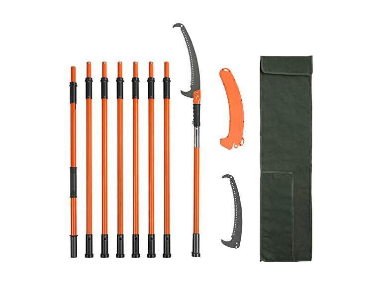 Manual Pole Saw, 7.3-27 ft Extendable Tree