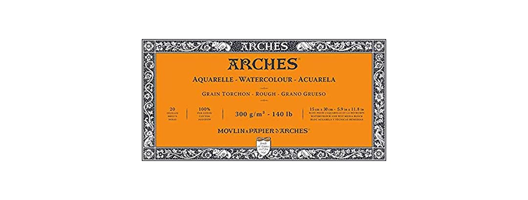 Arches 20-Sheet Watercolour Pad 15x30cm 300g