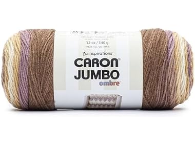 Caron Jumbo Print Ombre Yarn-Seashell