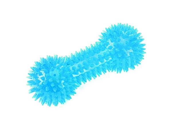 Gor Pets Flex Squeaky Dumbbell Dog Chew Toy D