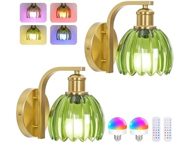 Rechargeable Battery Operated Wall Sconce 2PK