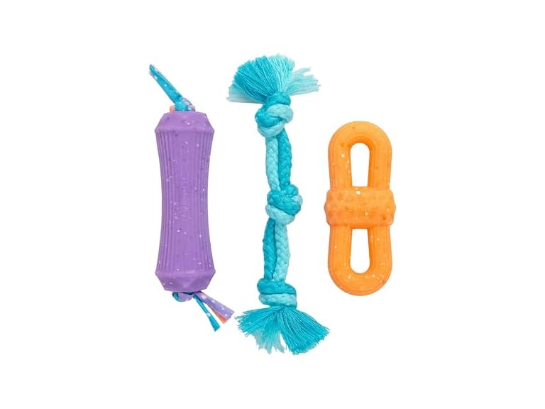 Pupstages Flex-Force Chew Dog Toys 3Pk
