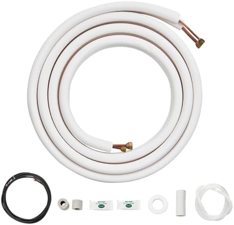16FT Mini Split Line Set, 3/8" & 5/8" O.D Copper