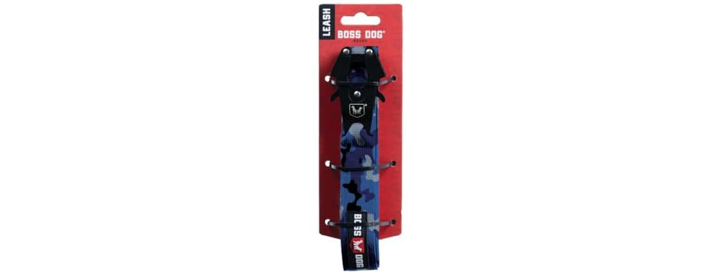 Boss Dog Tactical Leash, Blue Camo, 4 FT