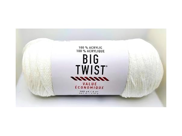 Big Twist Value Acrylic Yarn - White