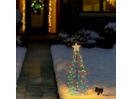 MERRYLITE Solar LED Metal Christmas Tree