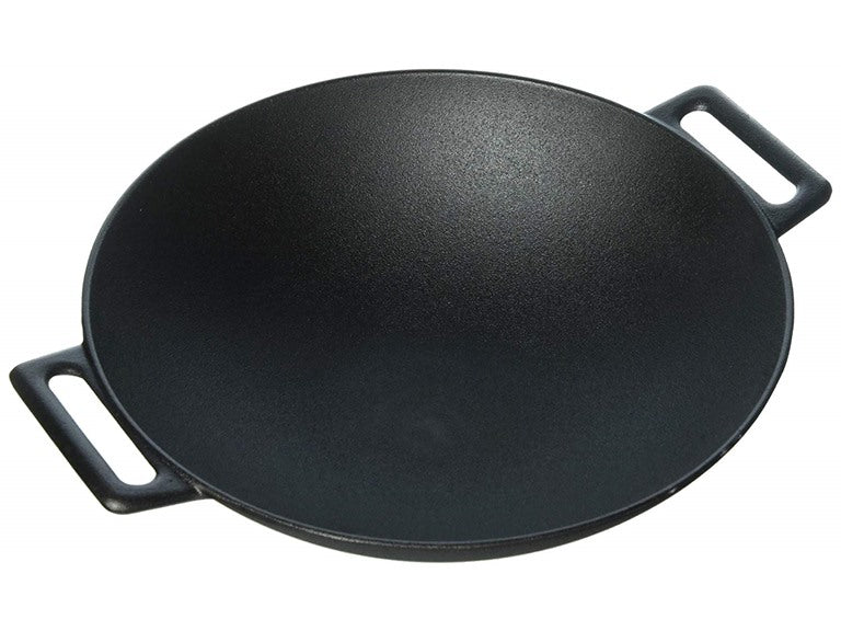 Jim Beam 12'' Cast Iron Grilling Wok