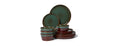 Pokini Plates and Bowls, 12 Pieces