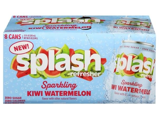 Splash, Kiwi Watermelon Sparkling Water 12 oz.
