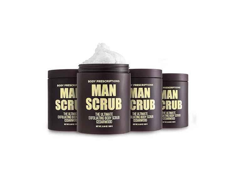 4Pk Mens Exfoliating Body Scrub