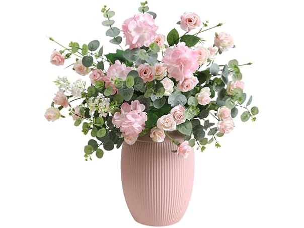 10Pcs Faux Silk Rose Artificial Flowers
