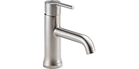 DELTA Faucet Trinsic Single Hole Bathroom Faucet- Stainless