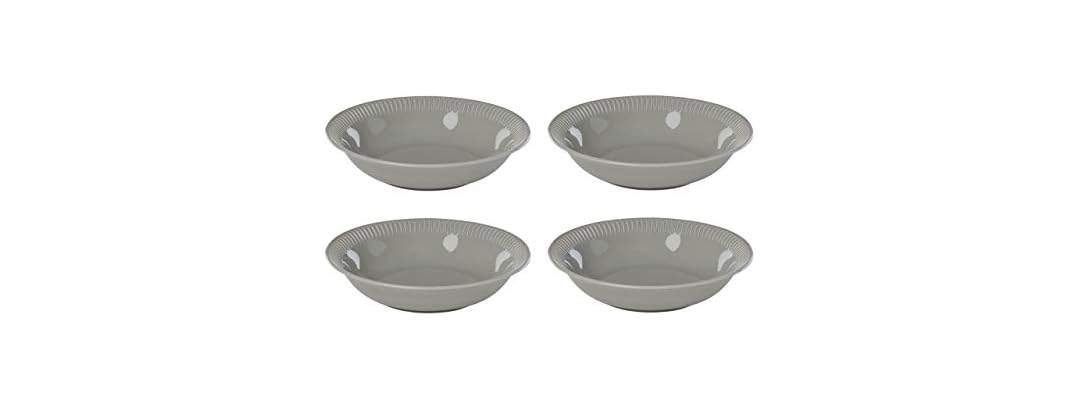 Lenox Gray Profile Stoneware 4-Piece Pasta Bowl Set