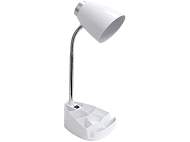 Creekwood Home Gooseneck Desk Lamp White