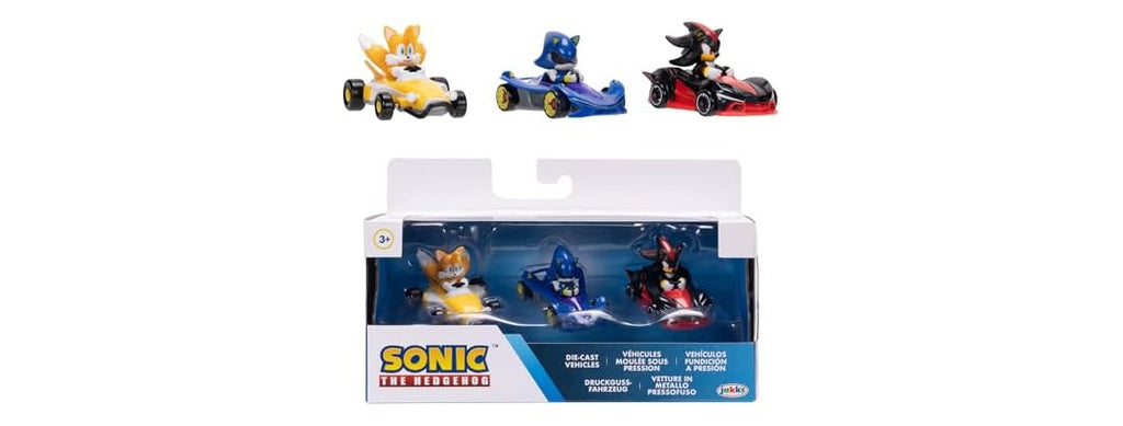 Sonic The Hedgehog 1:64 Die-cast Vehicles 3-Pack