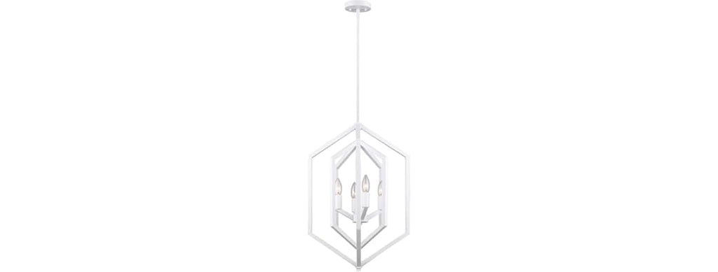 Canarm Netto Chandelier, Matte White Color