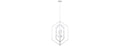 Canarm Netto Chandelier, Matte White Color