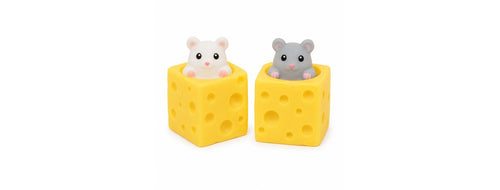 2-Pack Mystery Cheese Mouse Squishy
