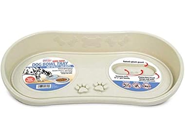 Pet Parade Non-Skid Pet Bowl Tray (Beige)