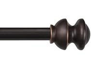 Kenney Kendall Knob Window Curtain Rod