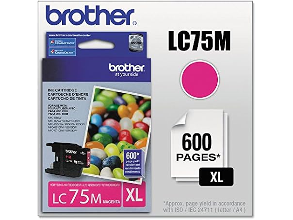 Brother LC75M High-Yield Magenta Ink