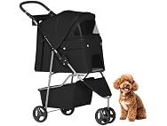 BestPet | 3-Wheel Pet Stroller | Dog and Cat Stroller